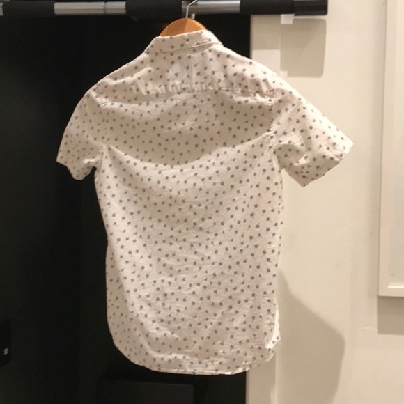 RVCA White Modern Casual Button Down Shirt Boys M Medium - Picture 4 of 4